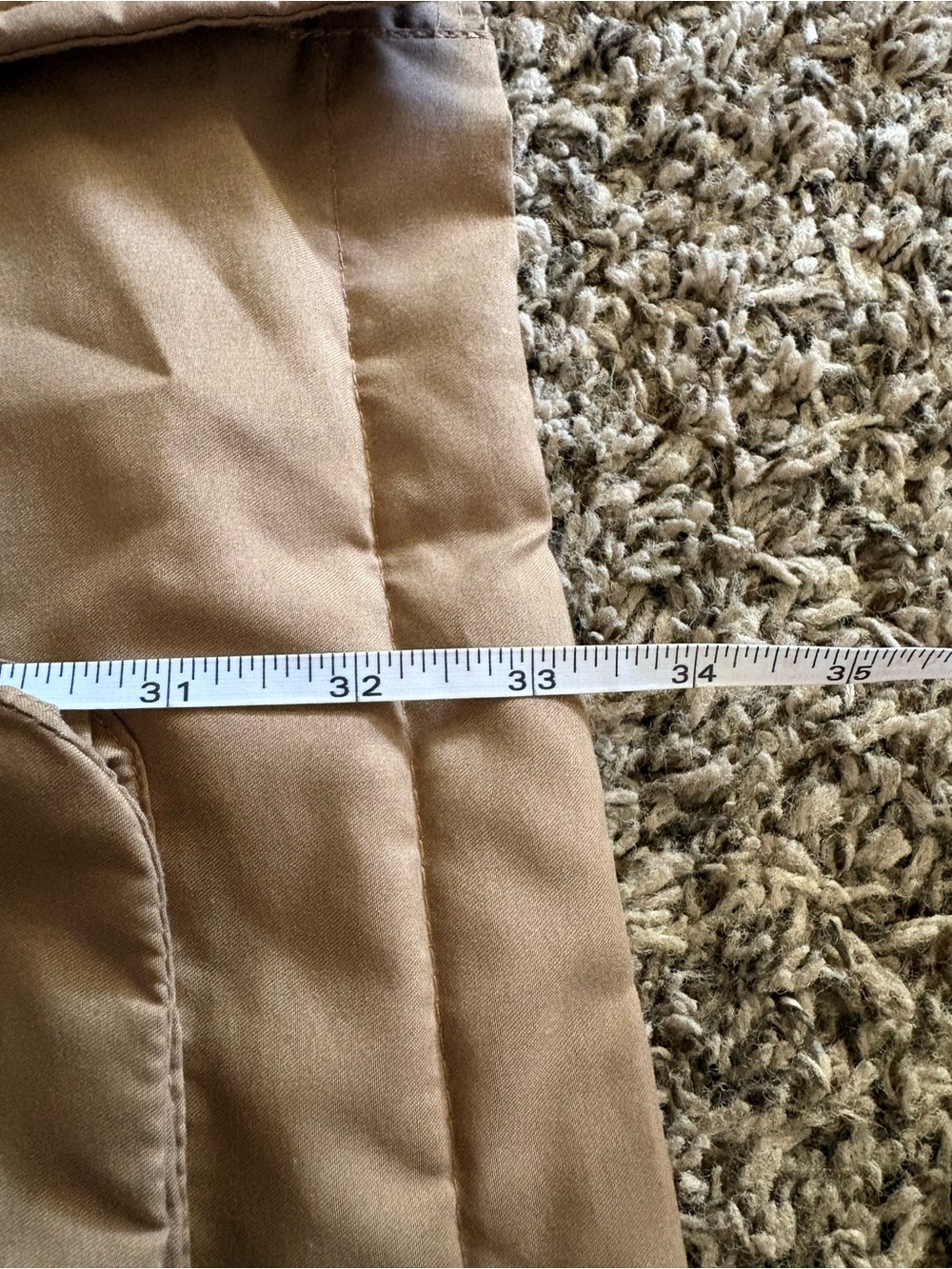 Tan Oversized Barn Chore Coat Corduroy Collar XL Vintage - Picture 6 of 7